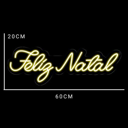Imagem de Painel Neon Led Feliz Natal festa decoração Fita Led
