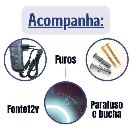 Imagem de Painel Neon Led Feliz Natal festa decoração Fita Led