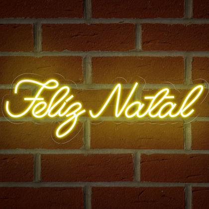 Imagem de Painel Neon Led Feliz Natal festa decoração Fita Led