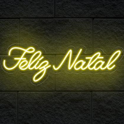 Imagem de Painel Neon Led Feliz Natal festa decoração Fita Led