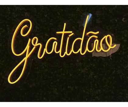 Imagem de Painel Neon Led Gratidão Quarto Decoração