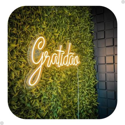 Imagem de Painel Neon Led Gratidão Quarto Decoração