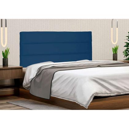 Imagem de Painel para Cama Box Casal La Italiana Suede Azul