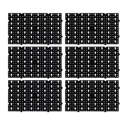 Imagem de Painel Para Ferramentas Em Plástico Perfurado - Pegboard Organizador de Parede