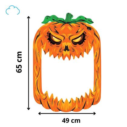 Imagem de Painel para fotos abóbora assustadora decoração festas 