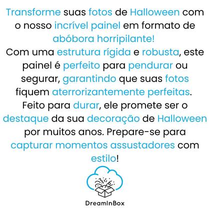 Imagem de Painel para fotos abóbora assustadora decoração festas 