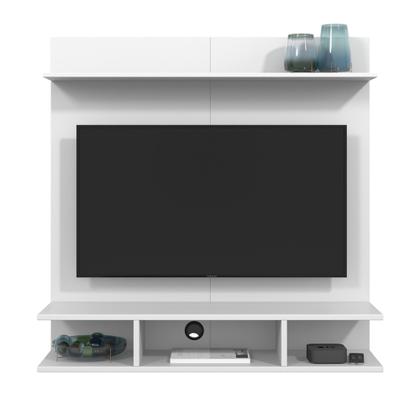 Imagem de Painel Para Tv 32 Polegadas Com Prateleira Smart Plus Quarto Sala Ripado Onix - Diversas Cores