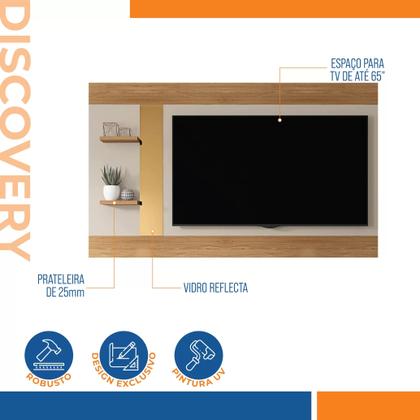 Imagem de Painel Para TV 65 Polegadas 2 Prateleiras Discovery