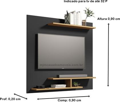 Imagem de Painel Para TV Até 32 Polegadas Com Prateleiras Osias Plus - Cores - Comprar Moveis para sua Casa