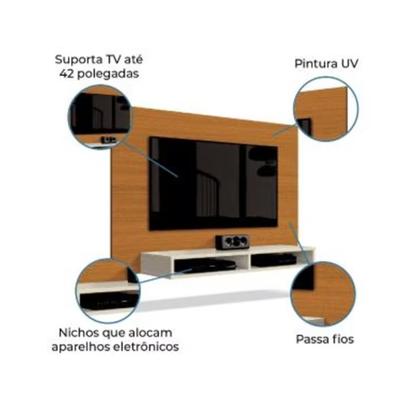 Imagem de Painel Para TV Até 42 Polegadas 1,20m Fox New Cedro