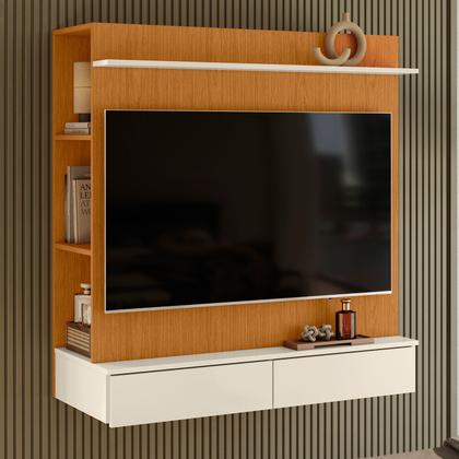 Imagem de Painel Para Tv Até 42 Polegadas Com Closet Premium Luxo Quarto Rack Completo Para Sala E Quarto