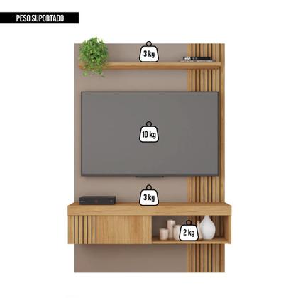 Imagem de Painel Para TV Até 45 Polegadas Moon Marrom Caemmun