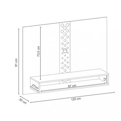 Imagem de Painel para TV até 47 Polegadas Form HB Móveis