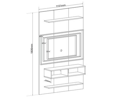 Imagem de Painel para TV até 50 Polegadas 115,2CMX180CM Mister Espreso Móveis