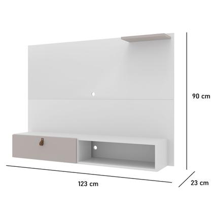 Imagem de Painel para TV Até 50 Polegadas California 1 Porta Branco - Jcarvalho