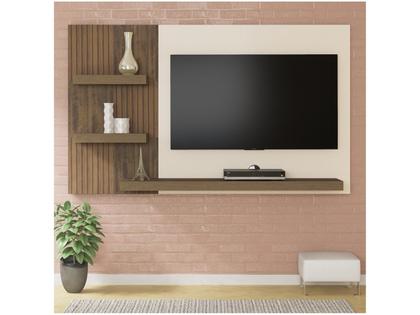 Imagem de Painel para TV Até 50 Polegadas Chess Pinho Ripado/Off White - Artely