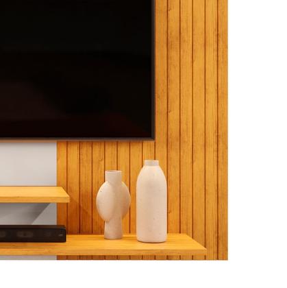 Painel Para Tv Ate 50 Polegadas Ripado 2 Prateleiras Nando - Dj Móveis ...