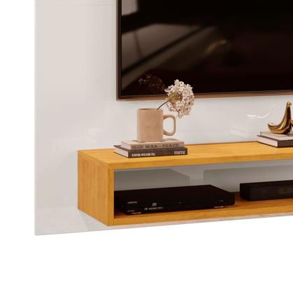 Painel Para Tv Ate 50 Polegadas Ripado 2 Prateleiras Nando - Dj Móveis ...