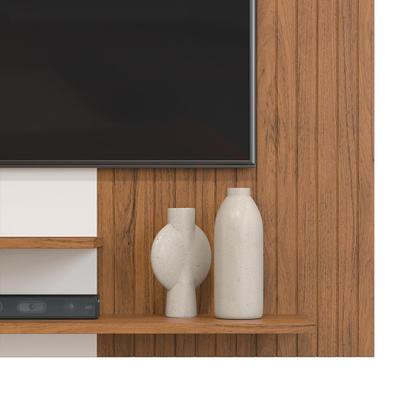 Imagem de Painel para TV até 50 Polegadas Ripado com Nichos Dj Moveis Nando Off Freijo