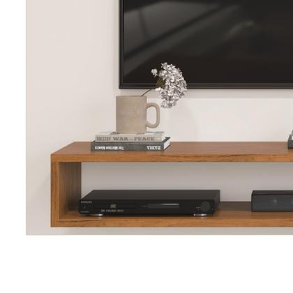 Imagem de Painel para TV até 50 Polegadas Ripado com Nichos Dj Moveis Nando Off Freijo