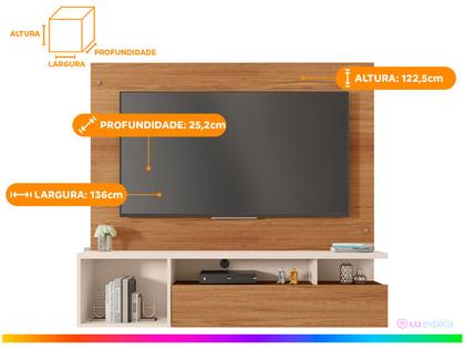 Imagem de Painel para TV até 55" Caemmun Black 19 SE