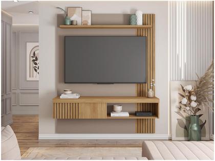 Painel para TV até 55” Caemmun Jade 1 Prateleira Imagem de Painel para TV até 55” Caemmun Jade 1 Prateleira
