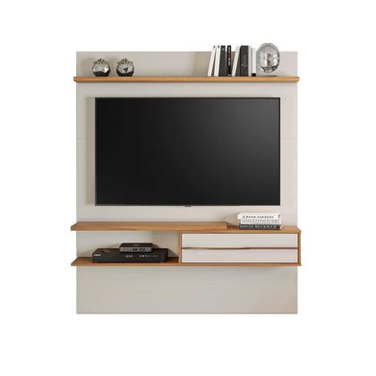 Imagem de Painel para TV até 55 Polegadas 135CMX160,2cm 1 Porta 1 Prateleira Off White Freijó Trend Nt 1155 Branco
