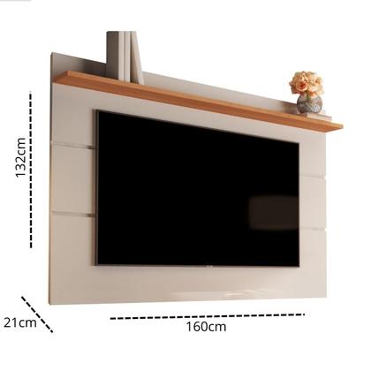 Imagem de Painel Para TV Até 55 Polegadas Acabamento Alto brilho com pintura UV New Vivare 1.6 - Giga Móveis