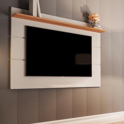 Imagem de Painel Para TV Até 55 Polegadas Acabamento Alto brilho com pintura UV New Vivare 1.6 - Giga Móveis
