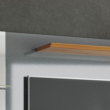 Imagem de Painel Para Tv Até 55 Polegadas Com Espelho Cinza Perolizado / Tauari - Lukaliam Móveis