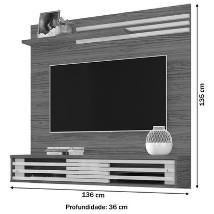 Imagem de Painel para TV Até 55 Polegadas Frizz 2 Portas Sublime Calacata/Off White - Madetec