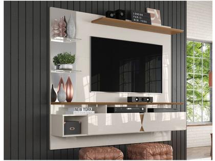 Imagem de Painel para TV até 55 polegadas Intense Lukaliam Off White / Damasco