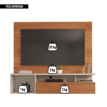 Painel Para TV Até 55 Polegadas Marrom Black Caemmun Imagem de Painel Para TV Até 55 Polegadas Marrom Black Caemmun