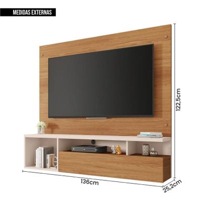 Painel Para TV Até 55 Polegadas Marrom Black Caemmun Imagem de Painel Para TV Até 55 Polegadas Marrom Black Caemmun