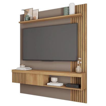 Painel Para Tv Até 55 Polegadas Moon Marrom Caemmun Imagem de Painel Para Tv Até 55 Polegadas Moon Marrom Caemmun