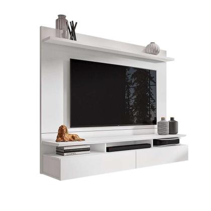 Painel para TV até 55 Polegadas Noruega Branco - Modern Imagem de Painel para TV até 55 Polegadas Noruega Branco