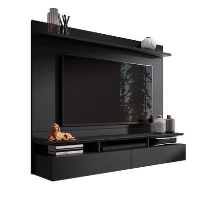 Painel para TV até 55 Polegadas Noruega Preto - Modern Imagem de Painel para TV até 55 Polegadas Noruega Preto