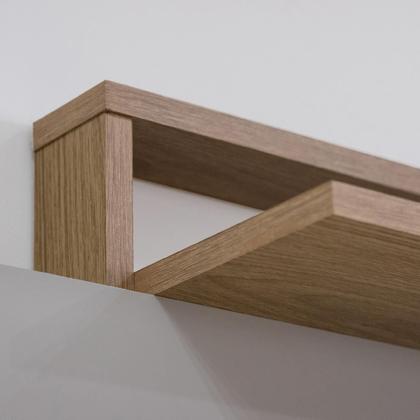 Imagem de Painel para TV até 55 Polegadas Prateleira Àpila Rimo Carvalho/OffWhite