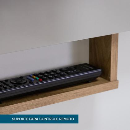 Imagem de Painel para TV até 55 Polegadas Prateleira Àpila Rimo Carvalho/OffWhite