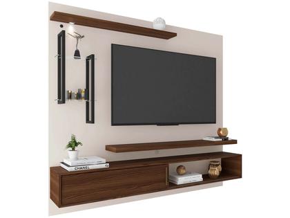 Imagem de Painel para TV Até 60” DJ Móveis New Greco 2 Prateleiras
