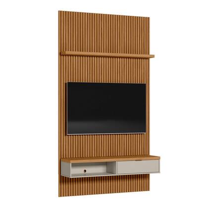 Imagem de Painel para TV Até 60 Polegadas 1 Porta 140 Cm Nature Ripado/Off White - Linea Brasil