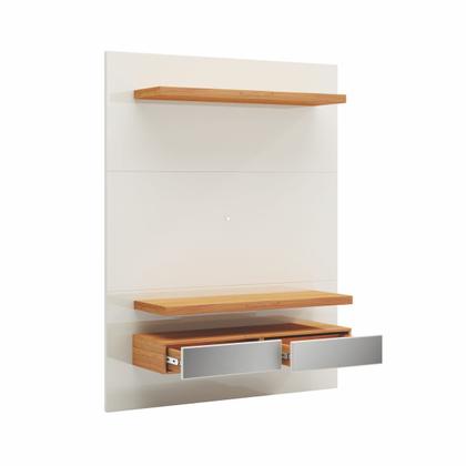 Imagem de Painel para TV Até 60 Polegadas 2 Gavetas com Led Basic Off White/Freijó - Dalla Costa