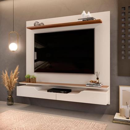 Imagem de Painel para TV até 60 Polegadas com 2 Portas Dj Moveis Levi Off Freijo