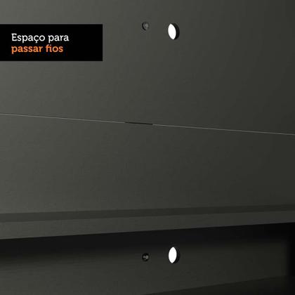 Imagem de Painel para TV até 60 Polegadas Madesa Alfa com Prateleiras e Nichos - Preto