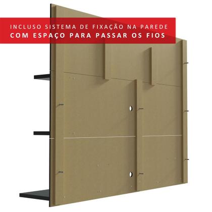 Imagem de Painel para TV até 60 Polegadas Madesa Alfa com Prateleiras e Nichos - Preto