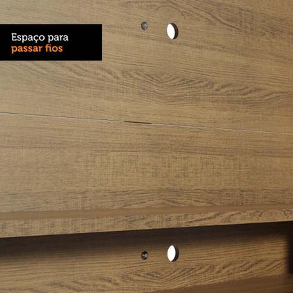 Imagem de Painel para TV até 60 Polegadas Madesa Alfa com Prateleiras e Nichos - Rustic