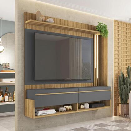 Imagem de Painel Para TV Até 60 Polegadas Vivenda Cinza Caemmun