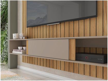 Painel para TV até 65" Caemmun Boreal 1.8 1 Prateleira Imagem de Painel para TV até 65" Caemmun Boreal 1.8 1 Prateleira