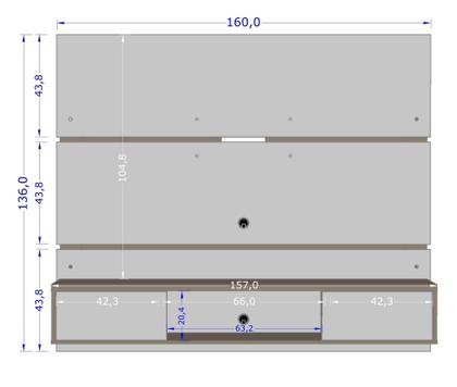 Imagem de Painel para Tv até 65 Polegadas 2 Portas Âmbar