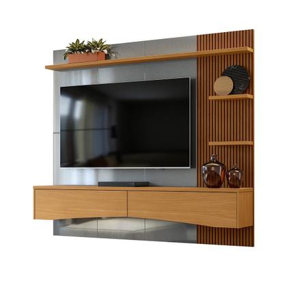 Imagem de Painel Para Tv Até 65 Polegadas Europa Cinza Perolizado Com Tauari - Lukaliam Móveis